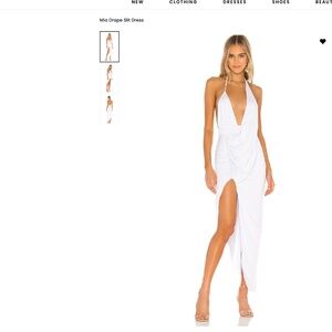 White, slit open back dress, Superdown, Size X, Worn Once